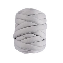 Lichtgrijs, 0,55 lbs dik garen, volumineus buisgaren geschikt voor armbreien, voor doe-het-zelf dekens, haken, dierenhuisjes en sierkussens.