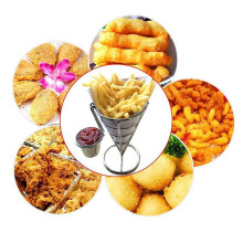 2 PièCes Support de Frites Support de Frites de Panier de CôNe avec des Trempettes de Sauce Support de Fil de Support D'Affichage de Poulet Frit en
