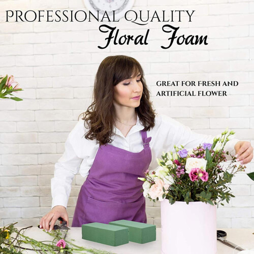 TrueClos green wet floral foam blocks 6 pcs 1
