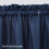 Kitchen Curtain Navy Blue Waffle Weave 30x30 Inch Short 3
