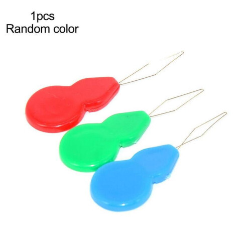Plastic Needle Threader Silver Bow Wire 1 Pack