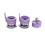 Badge Button Mould Set 58mm Round Interchangeable Top and 1