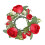 Artificial Rose Wreath Greenery Candle Holder 12in 1