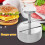 Happon Silver Burger Press Stainless Steel Adjustable Patty 4