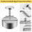 Happon Silver Burger Press Stainless Steel Adjustable Patty 5