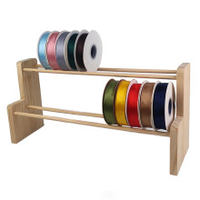 Wood Ribbon Organizer Stand for Braiding, Embroidery, and