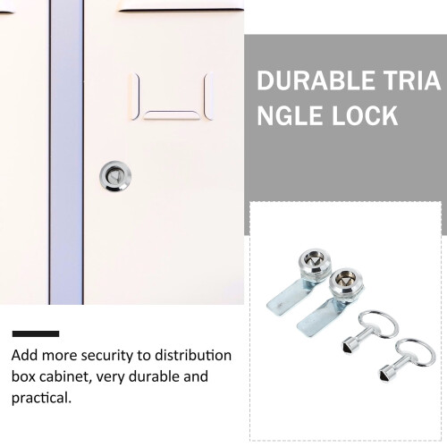 Distribution Cabinet Latch Lock Box Triangular 2 Sets 1