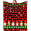 Christmas flannel throw blanket blue snowflake coffee cup 1
