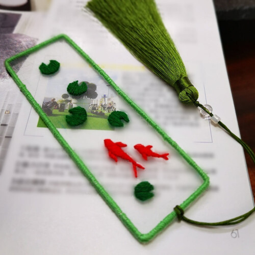 SOFEIYA embroidery bookmark kit with pattern instructions