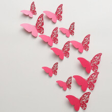 Peel and Stick Wallpaper Butterfly Wall Sticker 3D Hollow