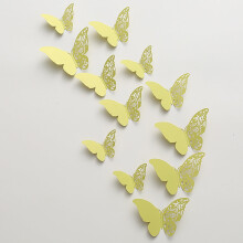 Pearl Butterfly Peel and Stick Wallpaper 3D Hollow