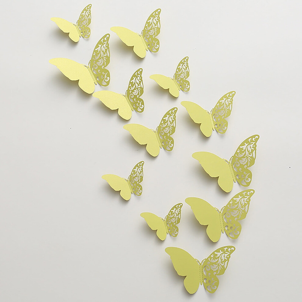 Pearl Butterfly Peel And Stick Wallpaper 3D Hollow 9314556487156