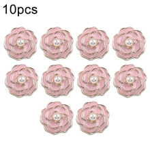 SOFEIYA rhinestone flower pearl buttons pink 12 pcs