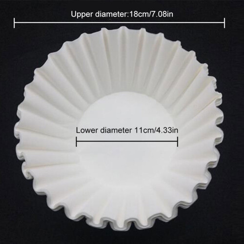 HBASD 8-12 Cup Basket Coffee Filters Natural Unbleached 1