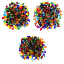 Colorful Mosaic Tiles Translucent 480g 3 Shapes