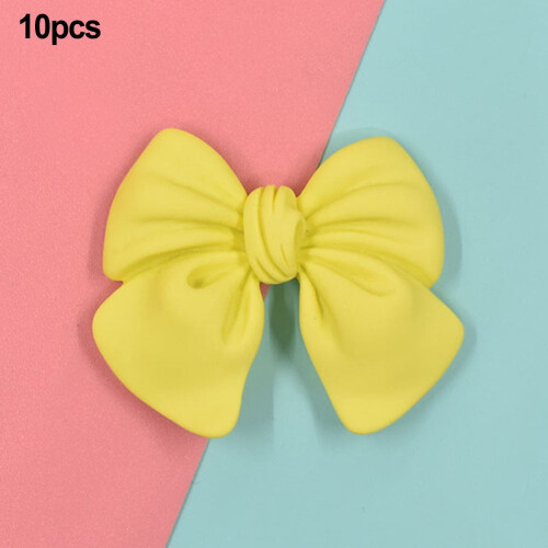 SOFEIYA cartoon mini bow flat back resin charms 10 pcs