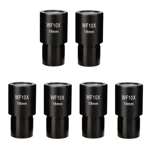 WF10X widefield eyepiece for biological microscope 6 pcs