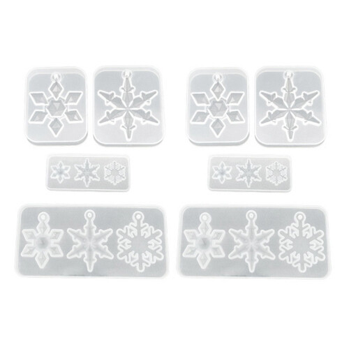 Silikon snøfnugg ornamentform for harpiksstøping 1 stk