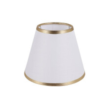 Abat-Jour de Tambour Anti-PoussièRe en Forme de Baril Abat-Jour en Tissu Table de Lustre de Remplacement pour le Bureau à Domicile Blanc