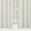 Short Waffle Weave Tier Curtains for Bedroom, Ivory, 2 6