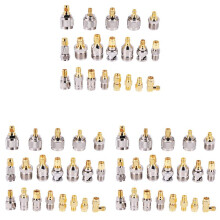 60x SMA to SMA BNC N F UHF Type Connectors Kits RF Adapter 20 Type,SMA Female to F Male,SMA Female to F Female