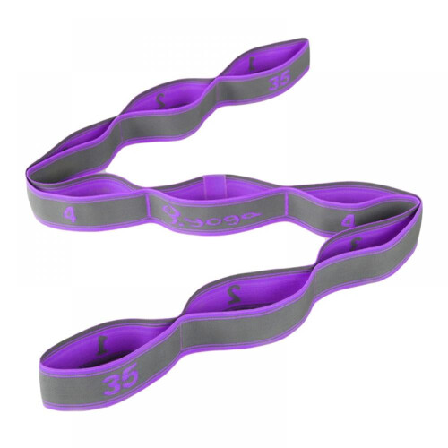 Yoga Strap Nonelastic Stretch Band 9 Loops