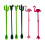 Haust flamingo stirring rods plastic 12 pcs 4