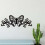 Black Metal Butterfly Wall Art Modern Decor 1 Piece 2