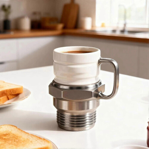 (2PCS) 1-3X Spark Plug Mug, Engine Spark Plug Design, Novelty Coffee Mug 1