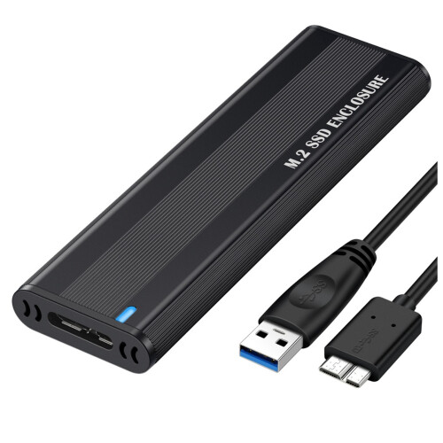 2X M2 SSD Case NGFF 5Gbps  Protocol M.2 Vers USB 3.1 Gen1 SSD Adaptateur pour NGFF  SSD Disk Box M.2 SSD Case 2