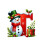 Snowman Initial Letter Ornament Red Christmas Tree Decor 2