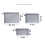 Clear cosmetic bags set zip mesh pencil case 3-pack 2