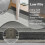 Haperlare Runner Rug Grey Modern Bordered 2' x 6' 6