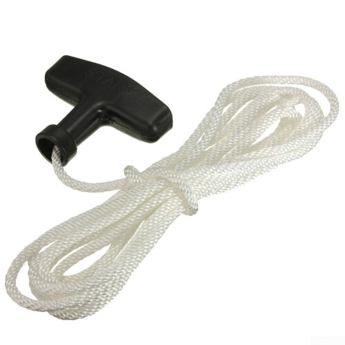 Universal Starter Start Cord Line Rope with Pull Handle for Petrol Lawnmowers