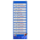 Children's Daily Schedule Pocket Chart with 26 Double-Sided 6