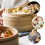 Bamboo Steamer Basket Kitchen Steamer 1 Set 6