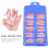 Hekezhi flat tip false nails solid color 2 boxes 3