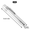 Metal Chalk Holder for Blackboard 5 pcs Silver 4