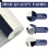 Runner Rug Navy Grey Plaid 2 ft x 6 ft 6