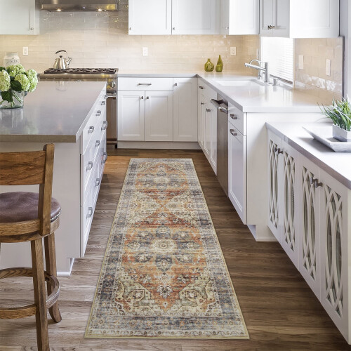 Harperlare Persian hallway rug 2 ft x 6 ft brown 1