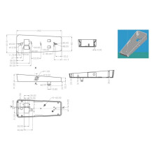 Guitar Effects Pedal Enclosure Foot Control Plain Aluminium Box for Band DJ Guitar Lover GEP-2 GEP2