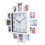 White Picture Frame Wall Clock 15.35 Inch 3