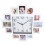 White Picture Frame Wall Clock 15.35 Inch 6