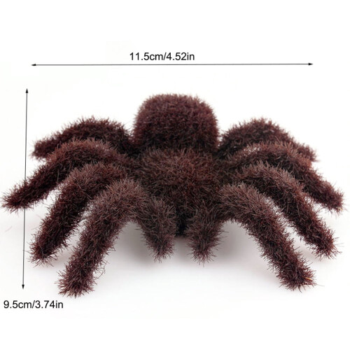Artificial Scary Hairy Spider Ornament 3.74x4.52 in 1