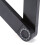 Adjustable Aluminum Laptop Stand with 2 Edge Stoppers Black 3
