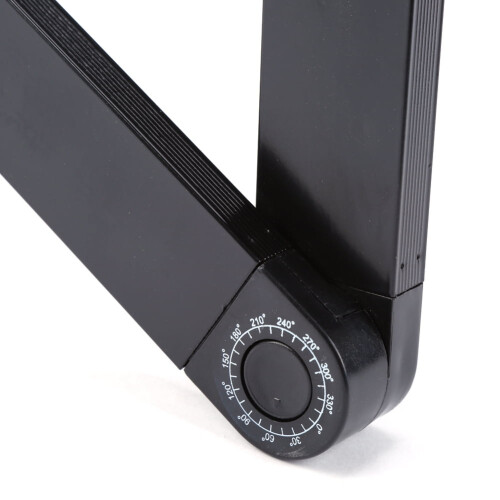 Adjustable Aluminum Laptop Stand with 2 Edge Stoppers Black 2