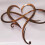 Wrought Iron Wall Decor Infinity Heart 17x20cm Brown 1