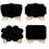 Wood Mini Chalkboard with Easel Support 40 pcs 4 styles 4