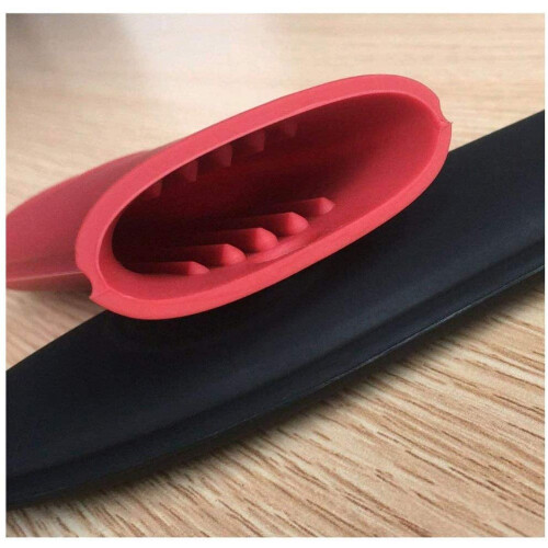 Silicone Hot Handle Holder Set of 3 Red 2