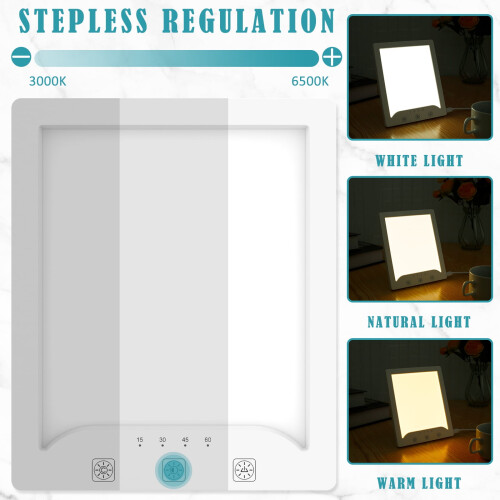Light Therapy Lamp 10000 Lux 3 Color 10 Level Touch Control 2